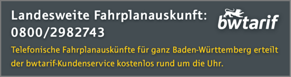 Landesweite Fahrplanauskunft
